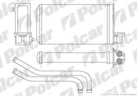 Радіатор пічки Polcar 5722N83