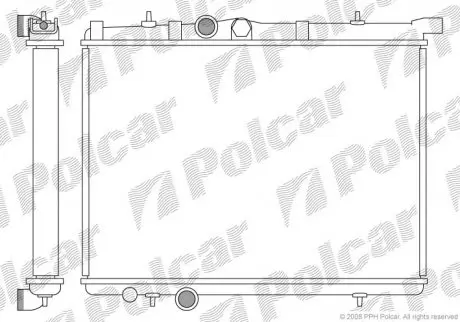 Радіатор охолодження Polcar 5723082