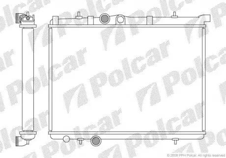 Радіатор охолодження Polcar 5723083