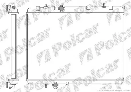Радіатор охолодження Polcar 5723084