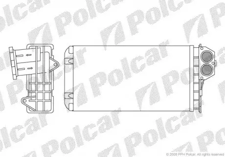 Радіатор пічки Polcar 5723N81