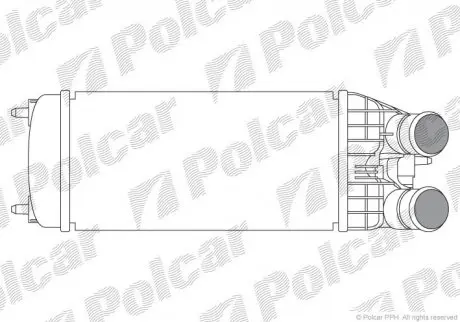 Радіатор повітря (інтеркулер) Polcar 5724J81
