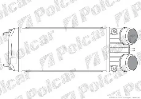 Радиатор воздуха (интеркулер) Polcar 5724J82