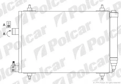 Конденсатор кондиционера Polcar 5748K8C1S