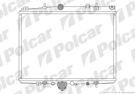 Радіатор охолодження Polcar 5766081