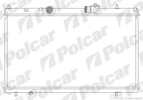 Радиатор охлаждения Polcar 5766083