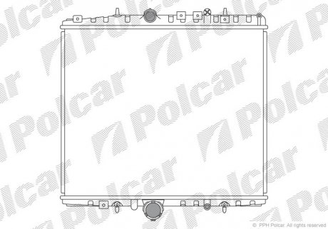 Радіатор охолодження Polcar 5787081