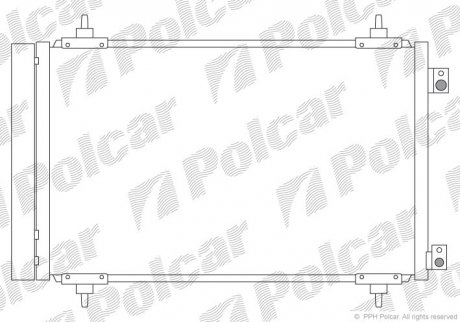 Конденсатор кондиционера Polcar 5787K8C4S