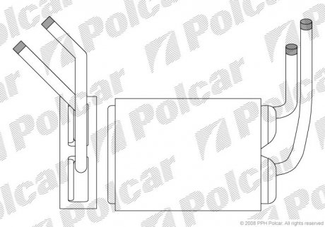 Радіатор пічки Polcar 6003N81