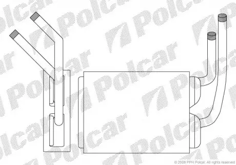 Радиатор печки Polcar 6003N81