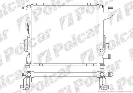 Радиатор охлаждения Polcar 6004082