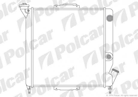 Радиатор охлаждения Polcar 600508A1