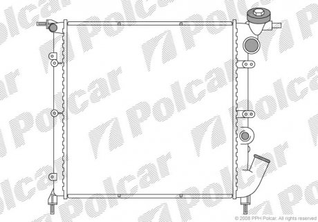 Радіатор охолодження Polcar 6006081 (фото 1)