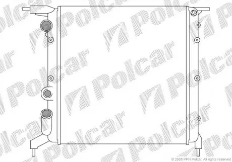 Радіатор охолодження Polcar 600608A2