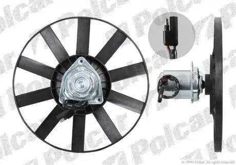 Вентилятор без корпусу Polcar 600623U1
