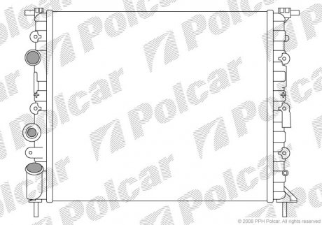 Радиатор охлаждения Polcar 6007081