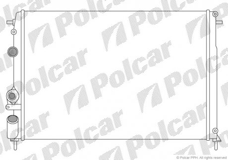 Радиатор Polcar 600708A5