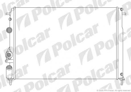 Радиатор охлаждения Polcar 600708A6 (фото 1)