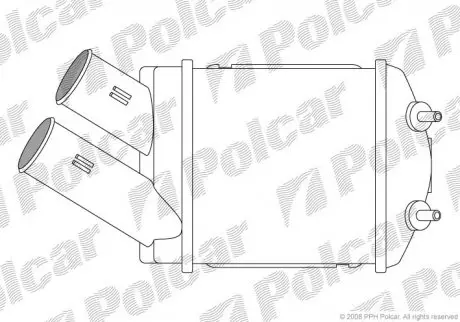 Радиатор воздуха (интеркулер) Polcar 6007J81