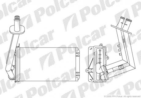 Радиатор печки Polcar 6007N81