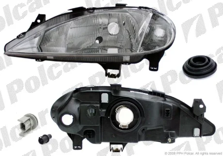 Фото фара основна | RENAULT MEGANE, 00- Polcar 6011090E Фара основна | RENAULT MEGANE, 00- Polcar 6011090E
