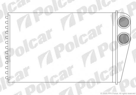 Радіатор пічки Polcar 6012N81