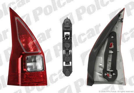 Фонарь задний | MEGANE II 06-08 Polcar 6013881E