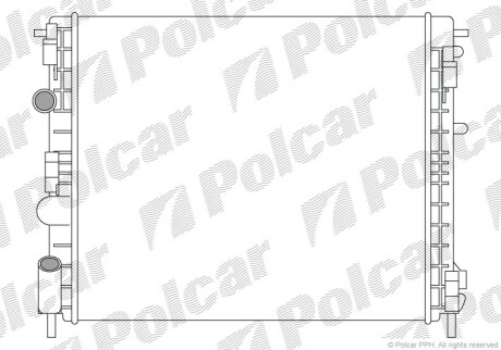 Радіатор двигуна Polcar 6015084 (фото 1)