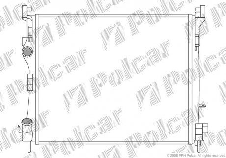Радиатор двигателя Polcar 601608A2