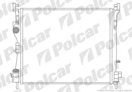 Радіатор двигуна Polcar 601608A2