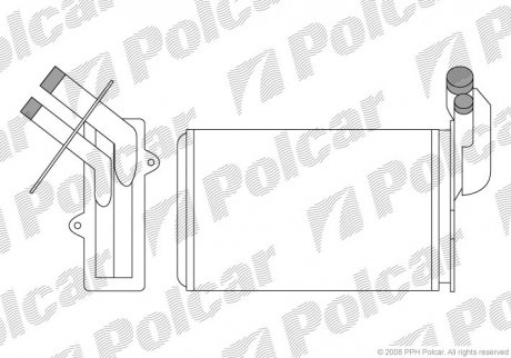 Радіатор пічки Polcar 6019N81