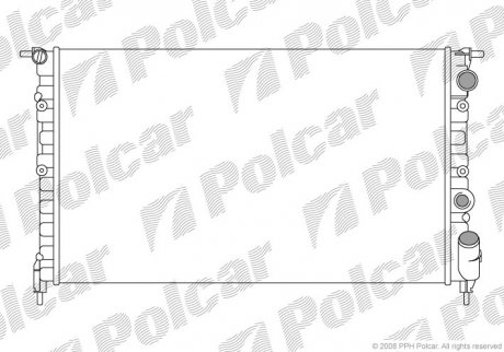 Радиатор охлаждения Polcar 602108A4