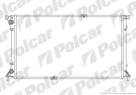 Радіатор системи охолодження Polcar 6026084