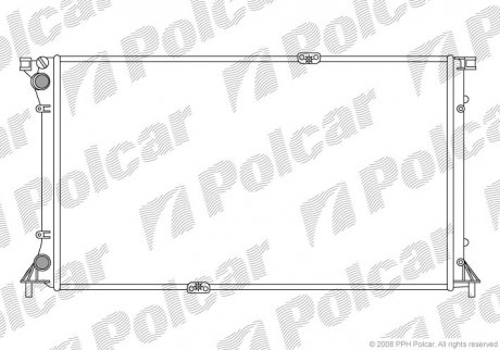 Радиатор охлаждения Polcar 602608A4