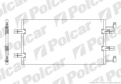 Радіатор кондиціонера Polcar 6026K82X