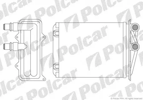 Радиатор печки Polcar 6026N81