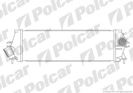 Радіатор повітря (інтеркулер) Polcar 6027J81 (фото 1)