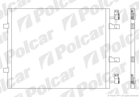 Радіатор кондиціонера Polcar 6027K8C1S