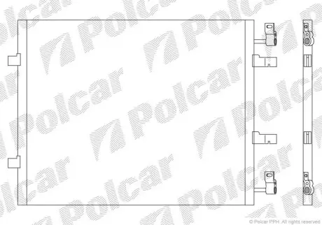 Радіатор кондиціонера Polcar 6027K8C1S