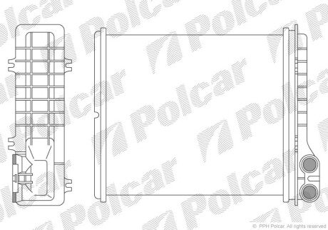 Радіатор обігріву Polcar 6030N82