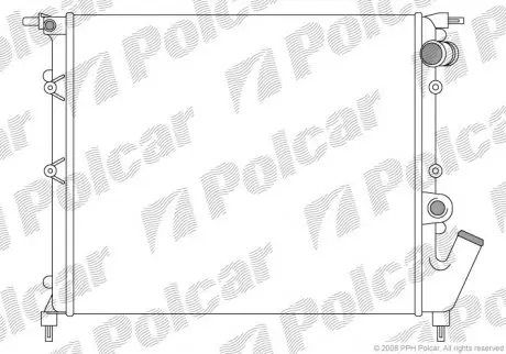 Радиатор охлаждения Polcar 6031083