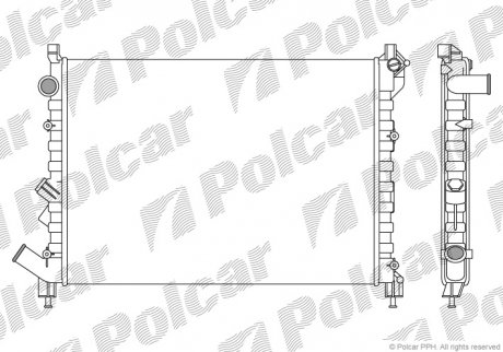 Радиатор охлаждения Polcar 6032081