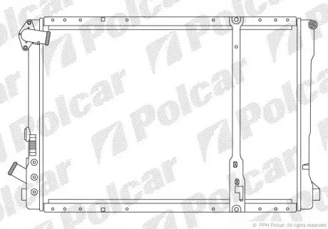 Радіатор охолодження Polcar 603208A6