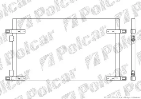Радіатор кондиціонера Polcar 6032K8C2S