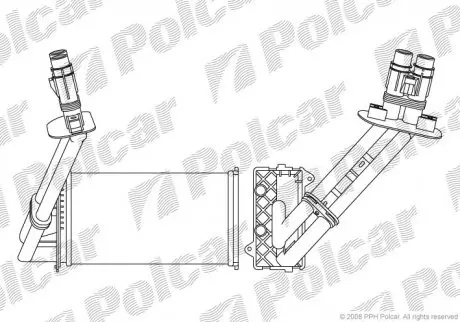 Радіатор пічки Polcar 6032N83