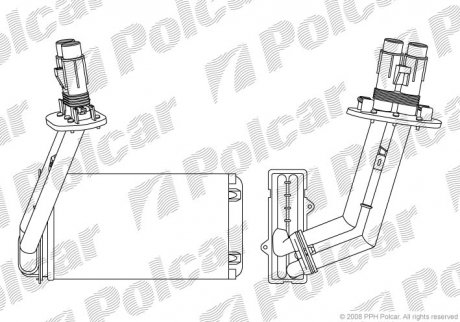 Радіатор пічки Polcar 6032N84