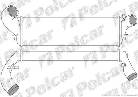 Радіатори повітря (Інтеркулери) | SAFRANE I (B54_), 04 Polcar 6033J81X