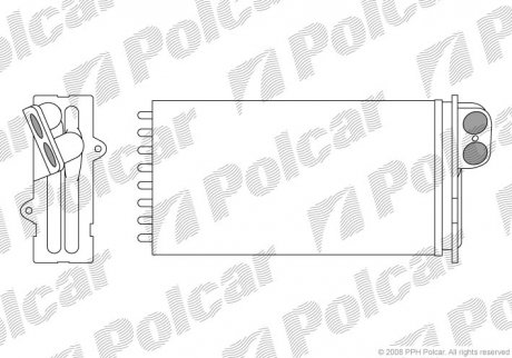 Радиатор печки Polcar 6033N81