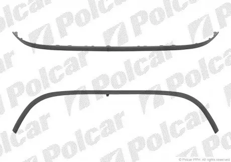 Спойлер бампера переднего Polcar 603525