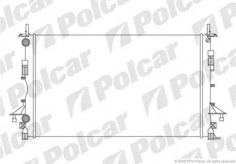 Радиатор Polcar 603708A1